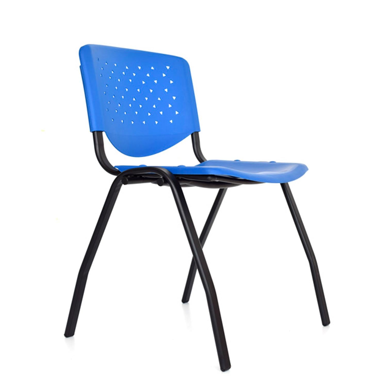 SILLA FIJA DE VISITA PRISMA EN AZUL OFIDEAS - 1