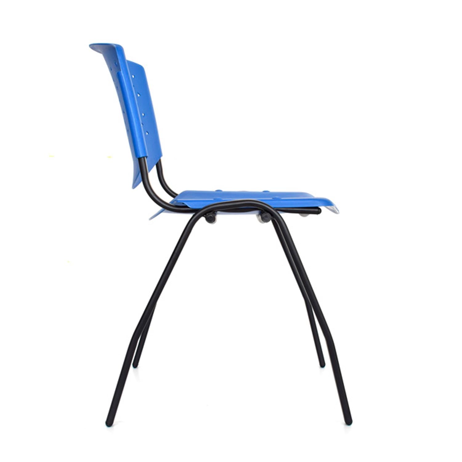 SILLA FIJA DE VISITA PRISMA EN AZUL OFIDEAS - 2