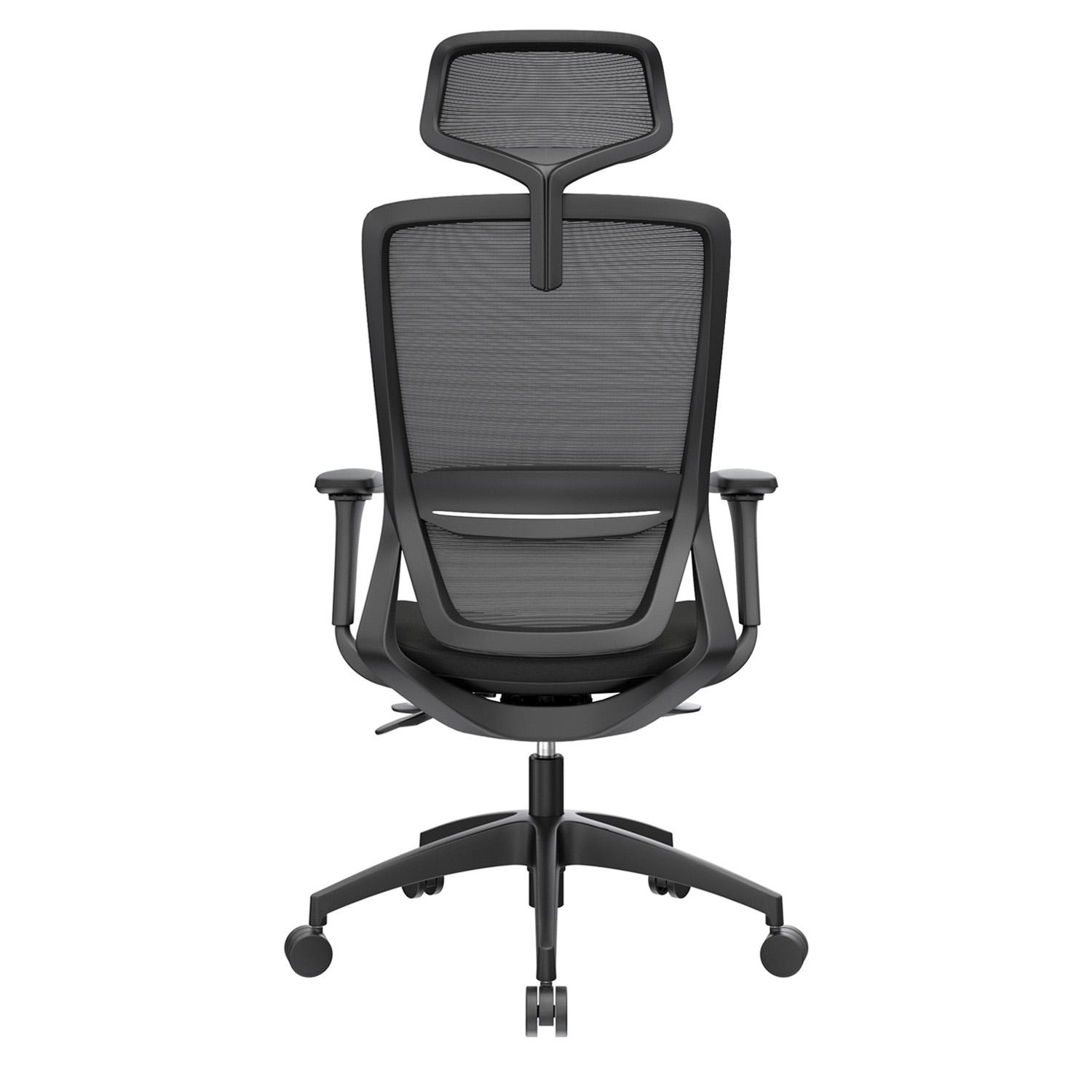 SILLA ERGONÓMICA LOOP PRESIDENTE 4D CROMADO NEGRO OFIDEAS - 5