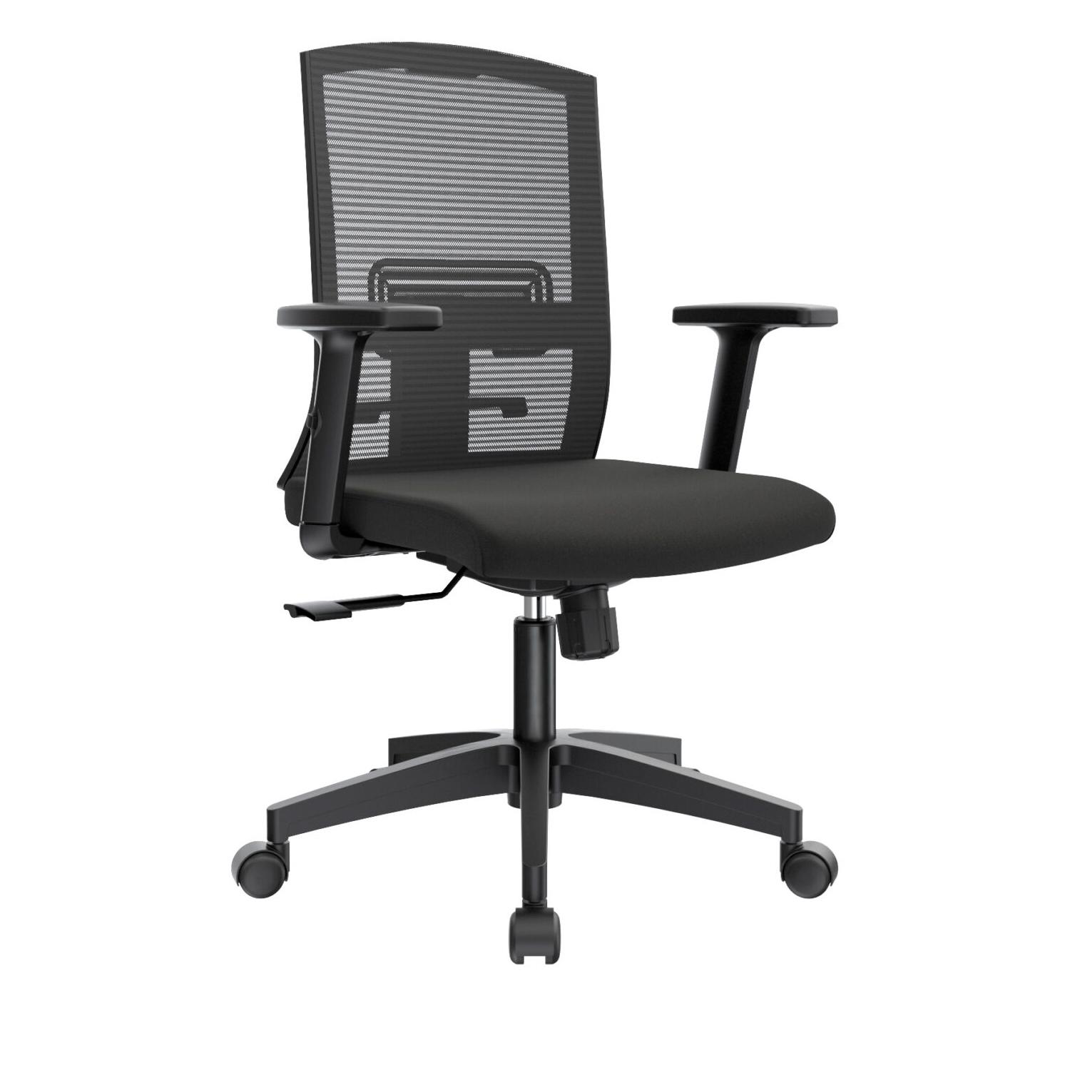 SILLA ERGONÓMICA MONK SEMIRECLINABLE GERENTE NYLON NEGRO OFIDEAS - 1