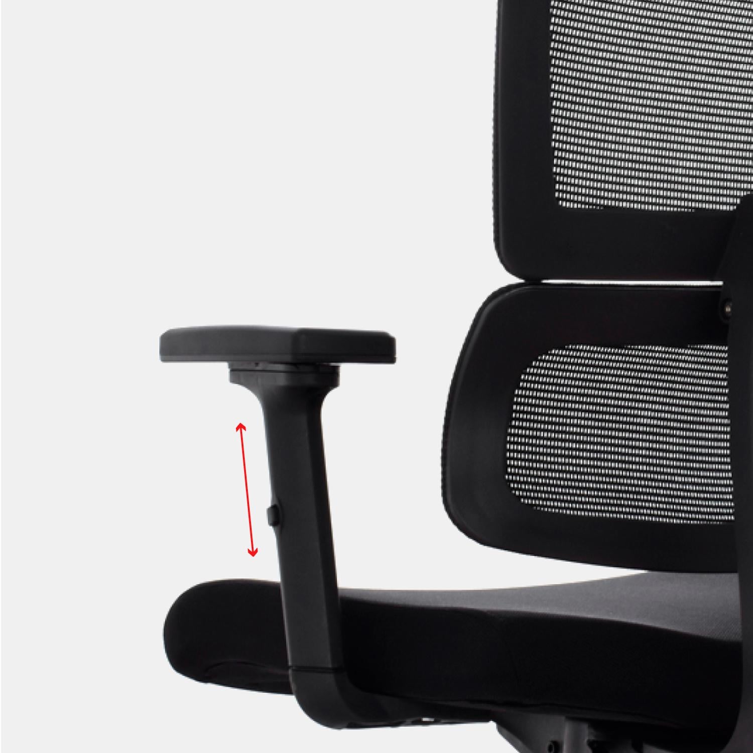 SILLA ERGONÓMICA FLIP GERENTE SYNCRO 3D CROMADO OFIDEAS - 4