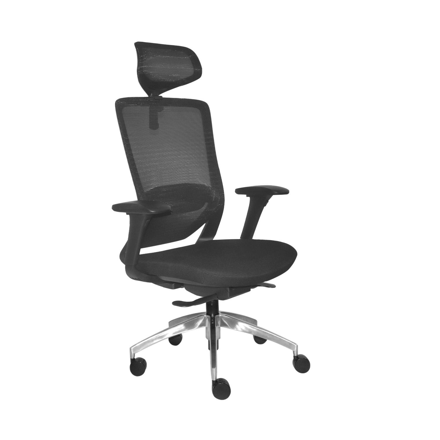 SILLA ERGONÓMICA LOOP PRESIDENTE 4D ALUMINIO NEGRO OFIDEAS - 1
