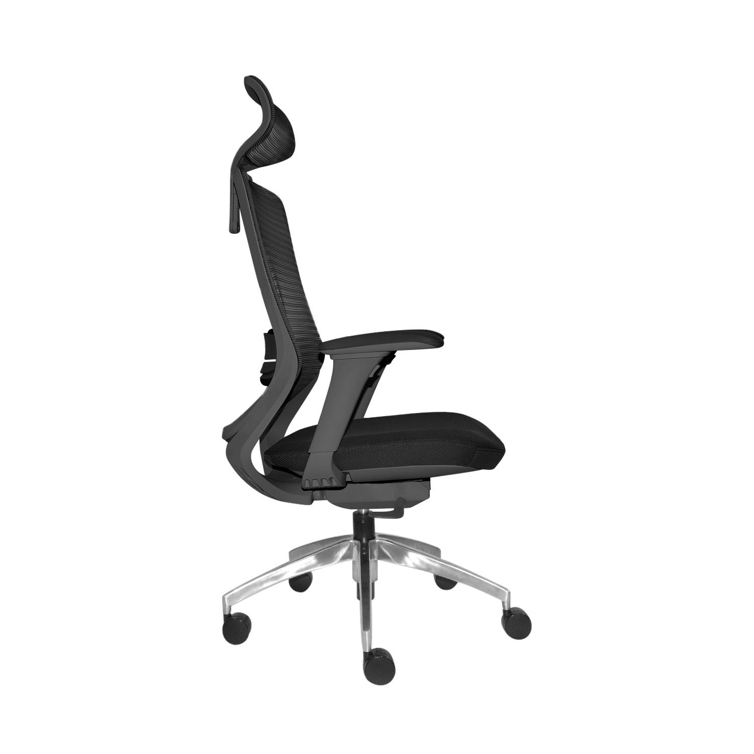 SILLA ERGONÓMICA LOOP PRESIDENTE 4D ALUMINIO NEGRO OFIDEAS - 4