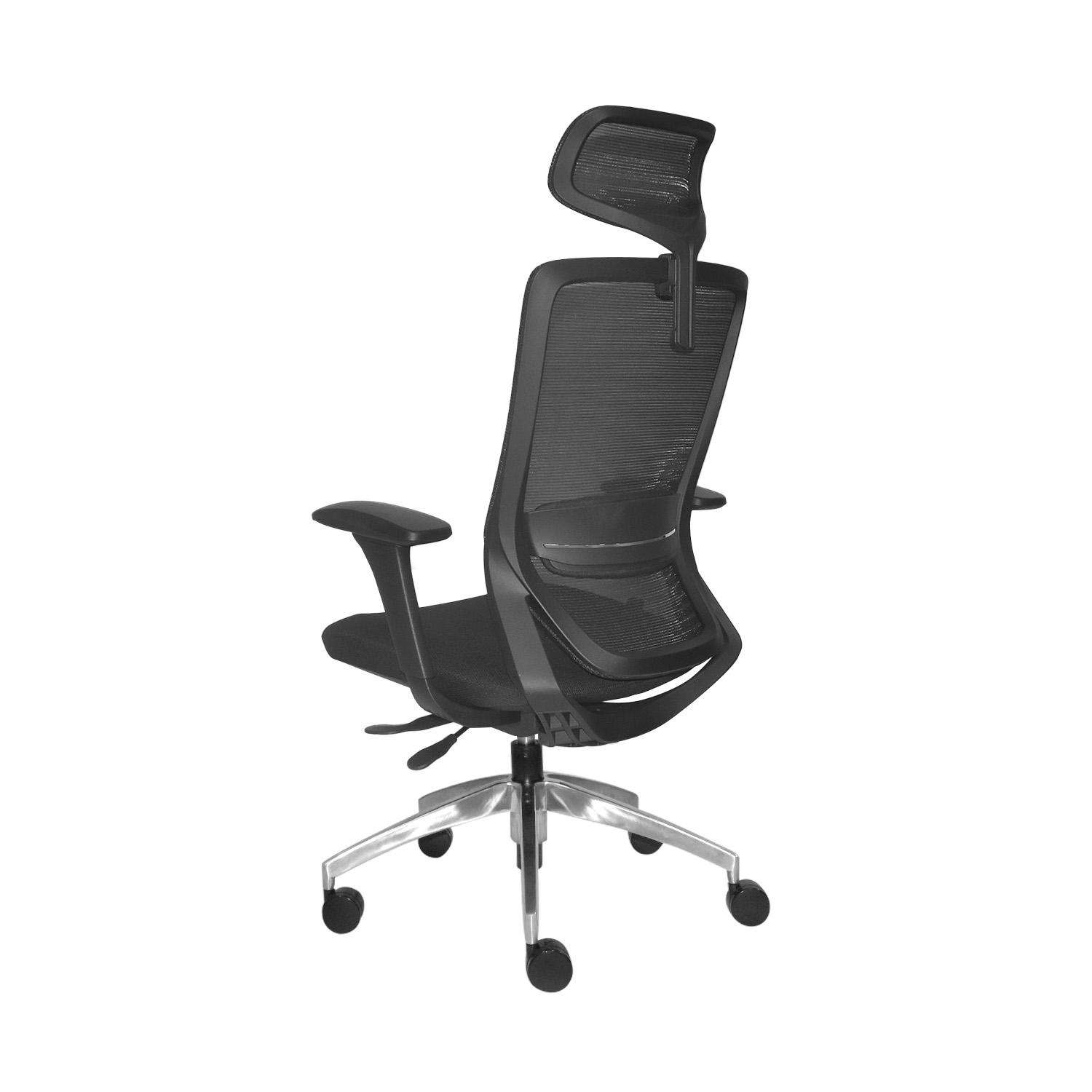 SILLA ERGONÓMICA LOOP PRESIDENTE 4D ALUMINIO NEGRO OFIDEAS - 5