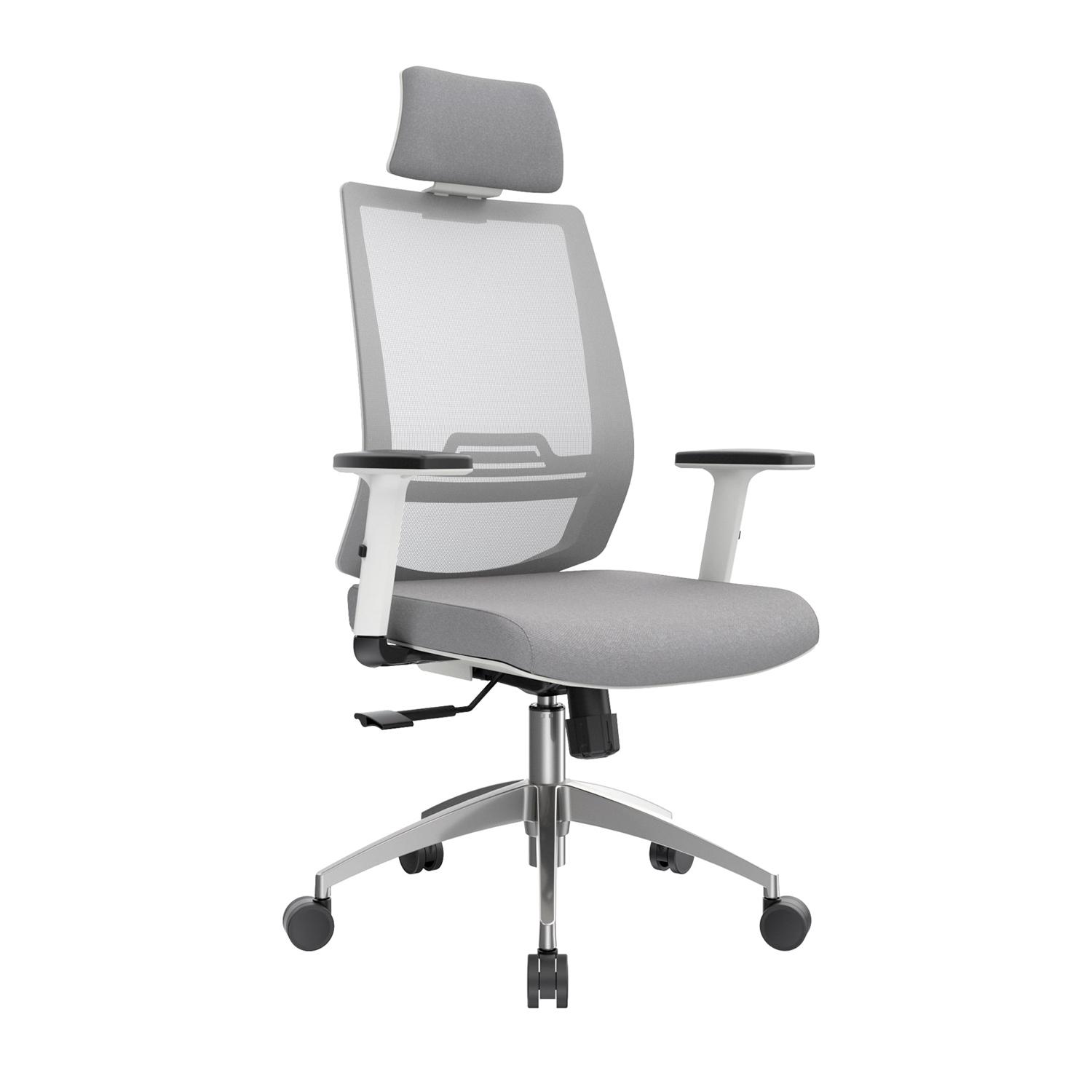 SILLA ERGONÓMICA AERON PRESIDENTE BRAZOS 1D ALUMINIO GRIS EB OFIDEAS - 1