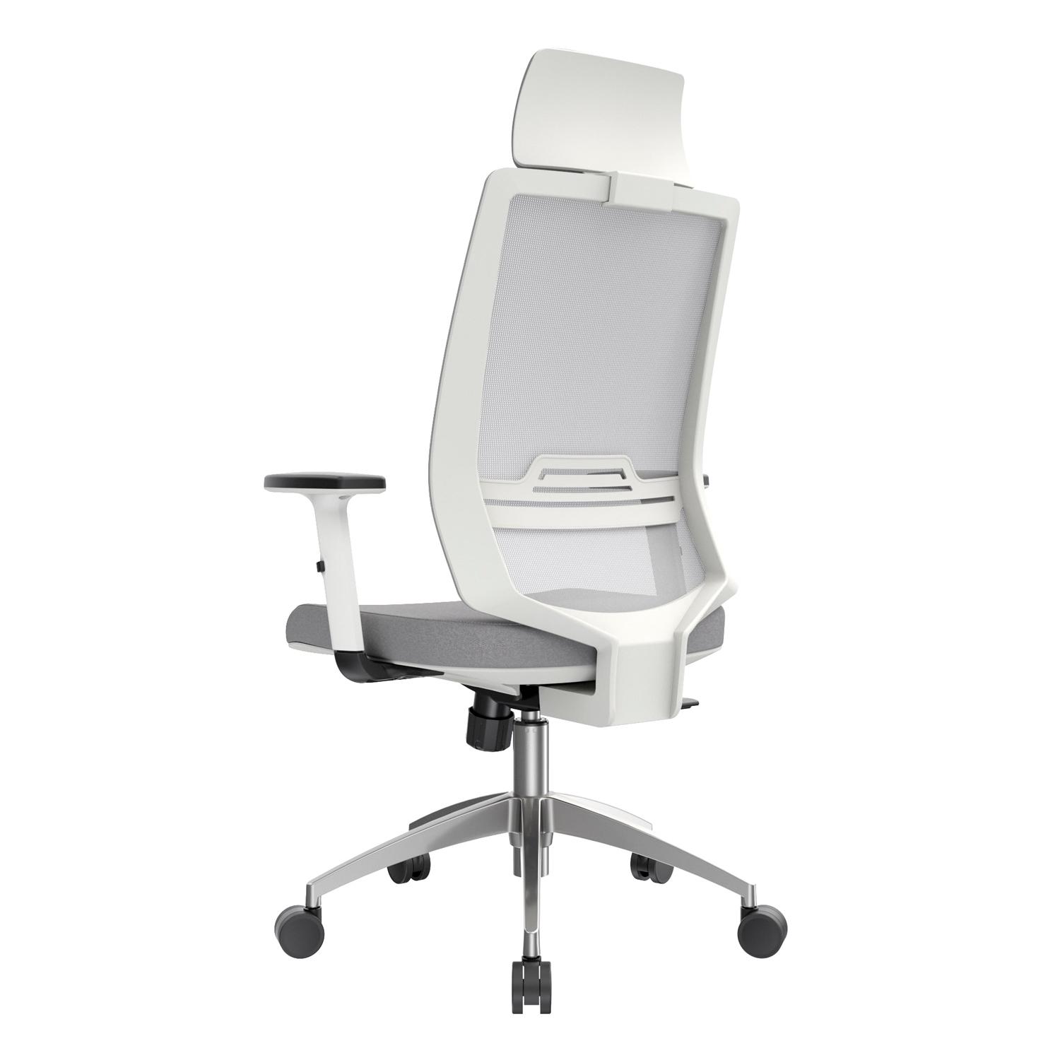 SILLA ERGONÓMICA AERON PRESIDENTE BRAZOS 1D ALUMINIO GRIS EB OFIDEAS - 5