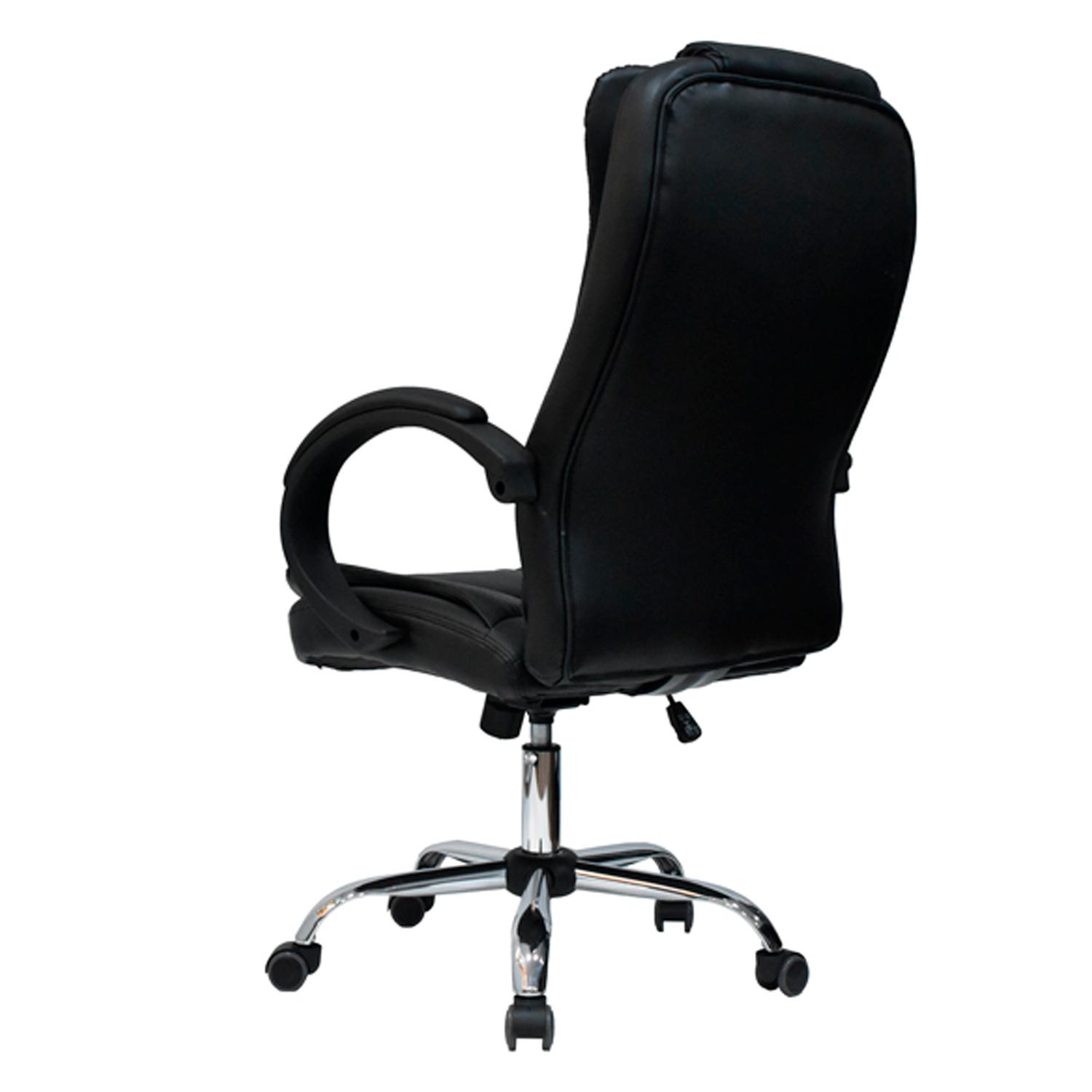 SILLA ERGONÓMICA LEXUS SG PRESIDENTE CUERO NEGRO OFIDEAS - 5