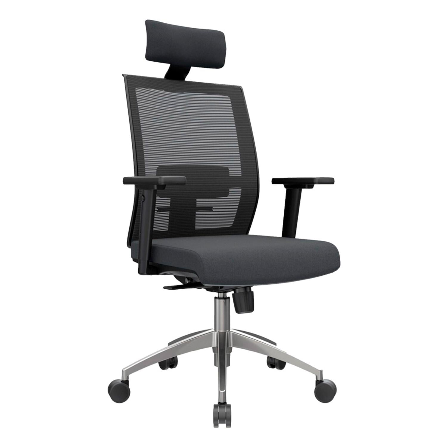 SILLA ERGONÓMICA NOHA PRESIDENTE ALUMINIO NEGRO OFIDEAS - 1