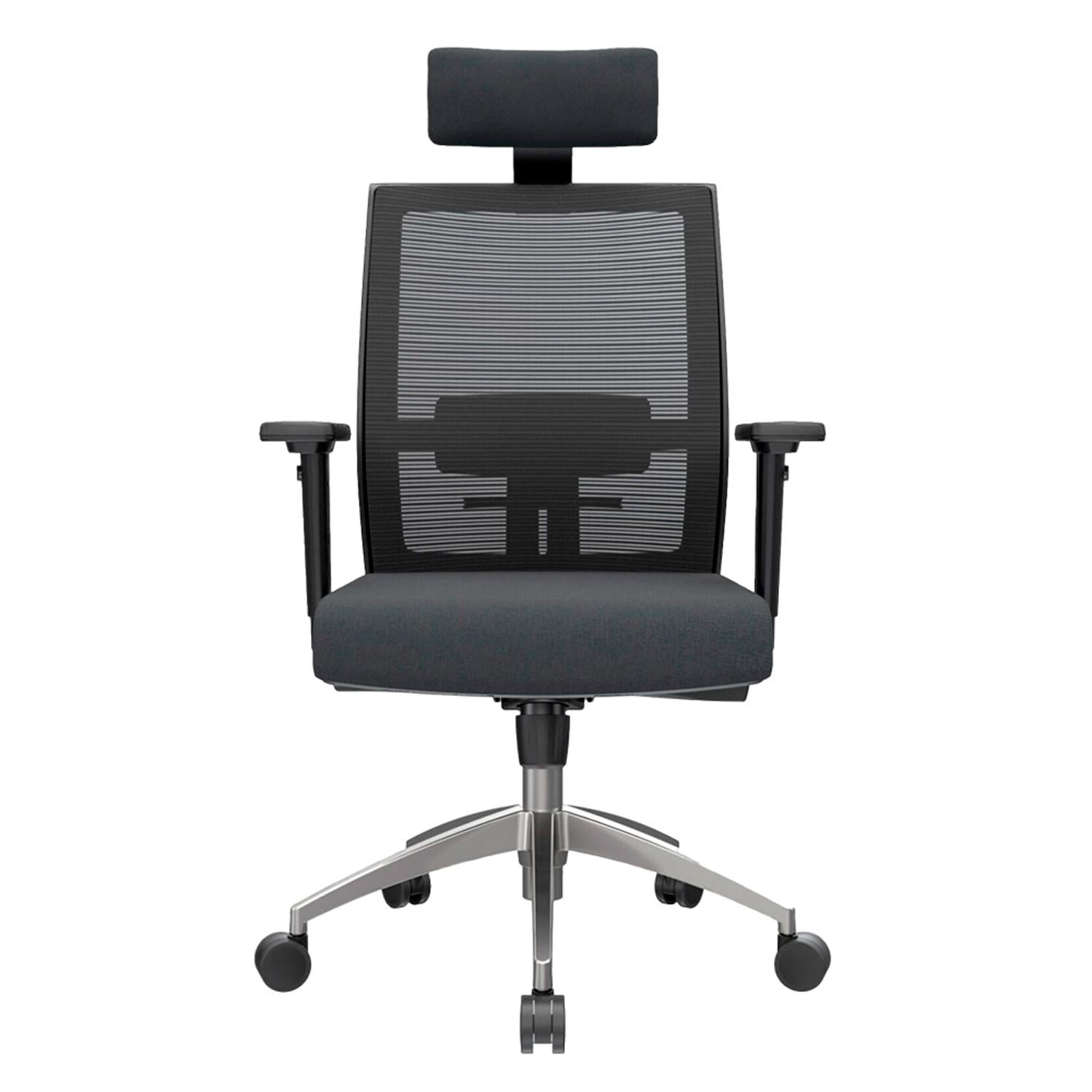SILLA ERGONÓMICA NOHA PRESIDENTE ALUMINIO NEGRO OFIDEAS - 2