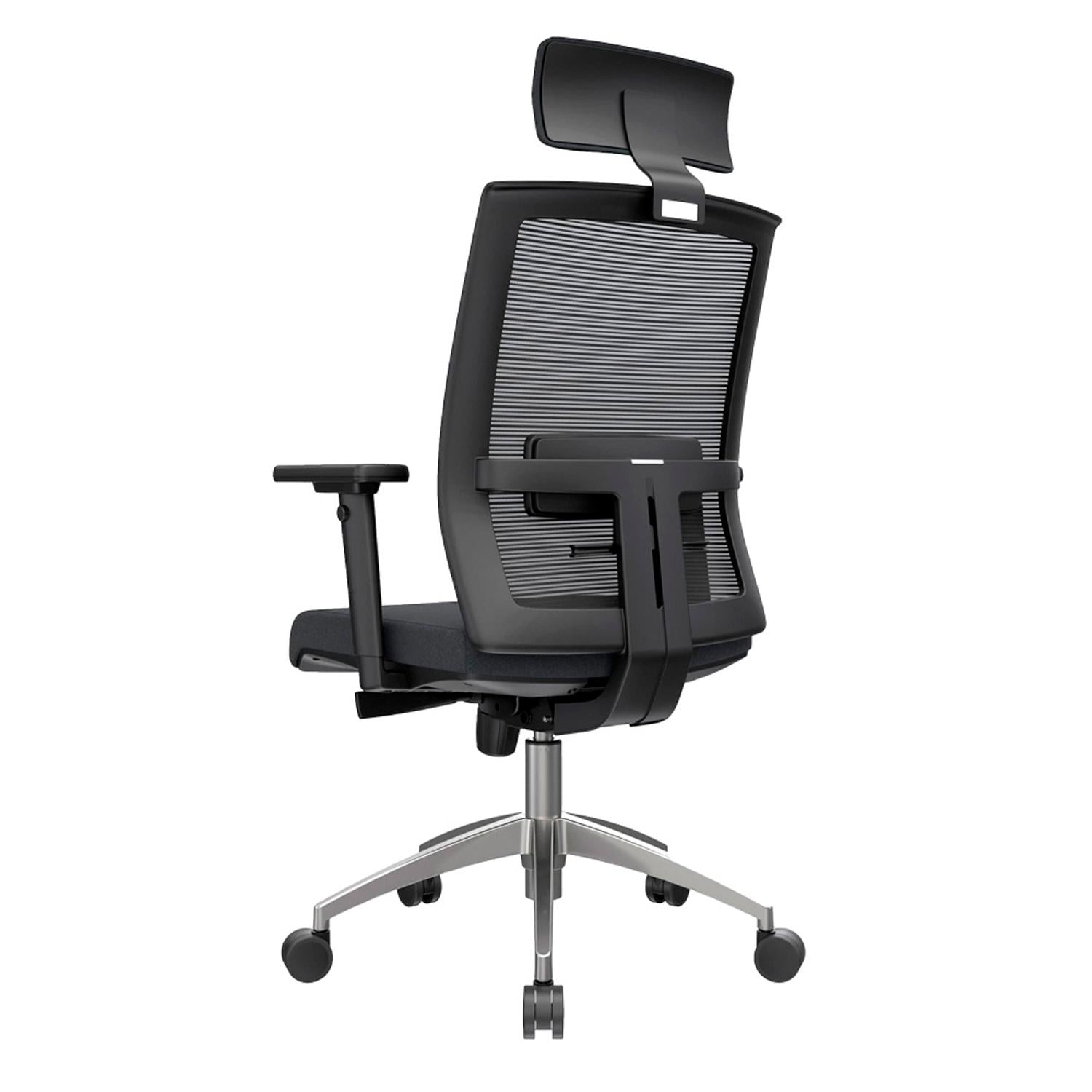 SILLA ERGONÓMICA NOHA PRESIDENTE ALUMINIO NEGRO OFIDEAS - 4