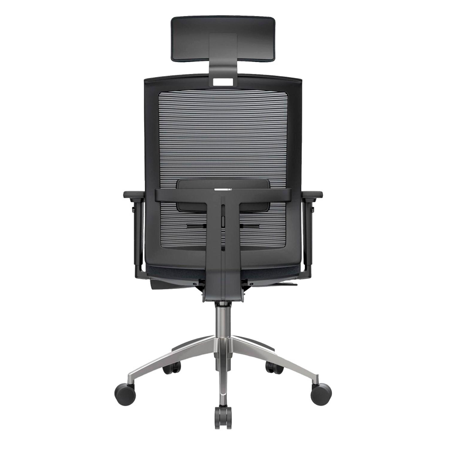 SILLA ERGONÓMICA NOHA PRESIDENTE ALUMINIO NEGRO OFIDEAS - 5