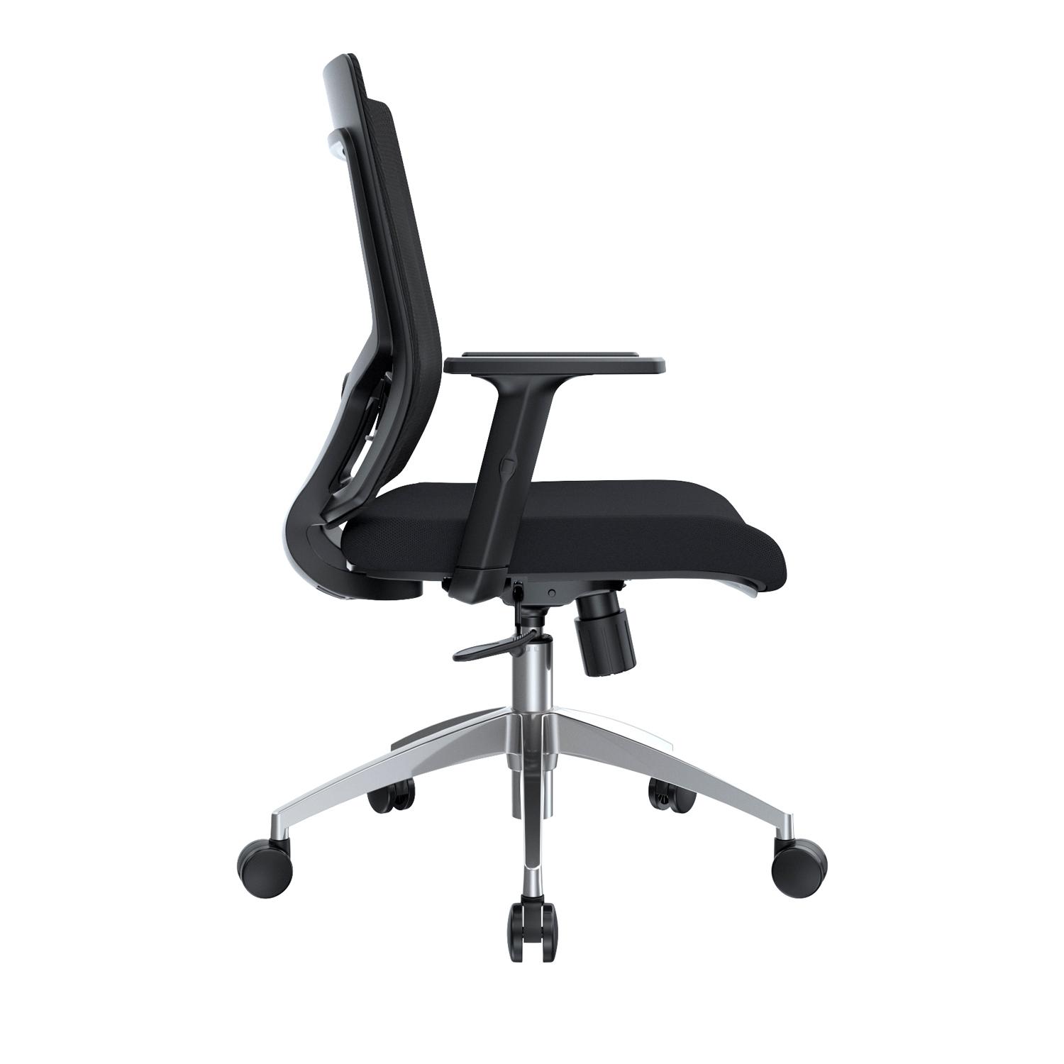 SILLA ERGONÓMICA RADIUS SYNCRO BRAZOS 1D ALUMINIO NEGRO OFIDEAS - 3