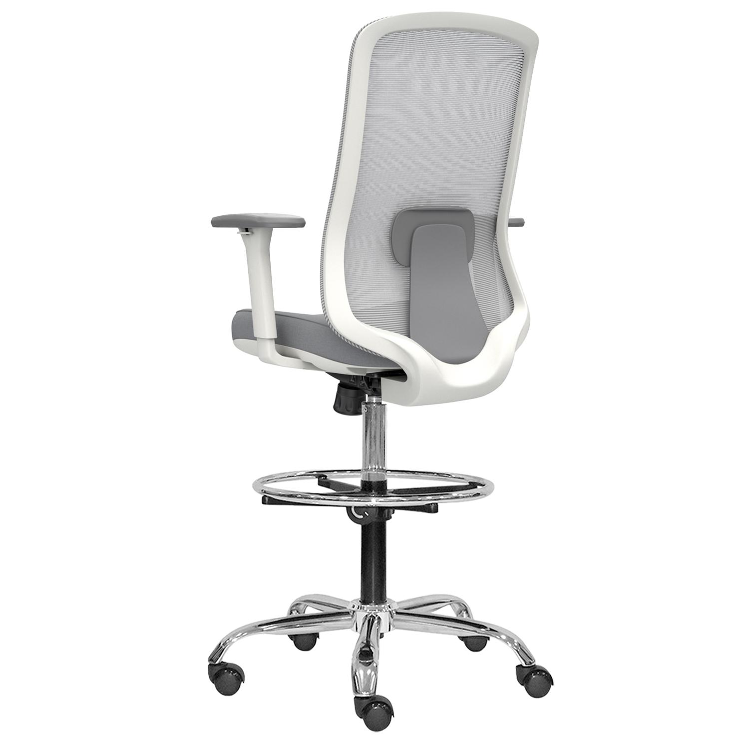 SILLA MILANO CAJERO ERGONÓMICA BC AC GRIS OFIDEAS - 3