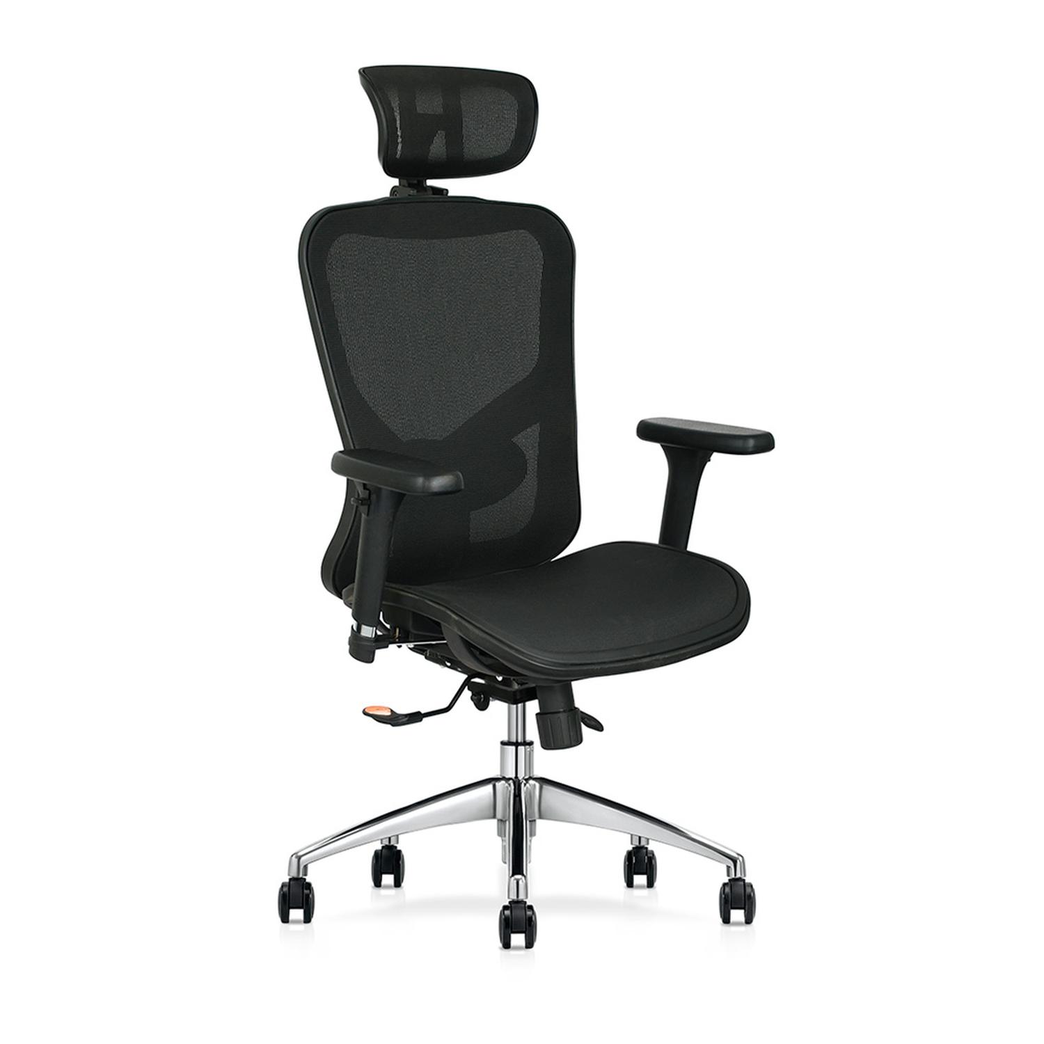 SILLA ERGONÓMICA PORTLAND PREMIUM NEGRO OFIDEAS - 1