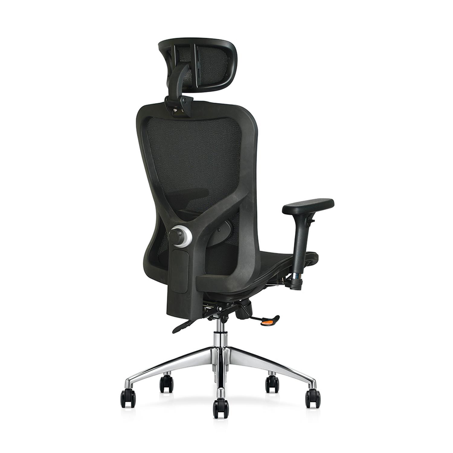 SILLA ERGONÓMICA PORTLAND PREMIUM NEGRO OFIDEAS - 4