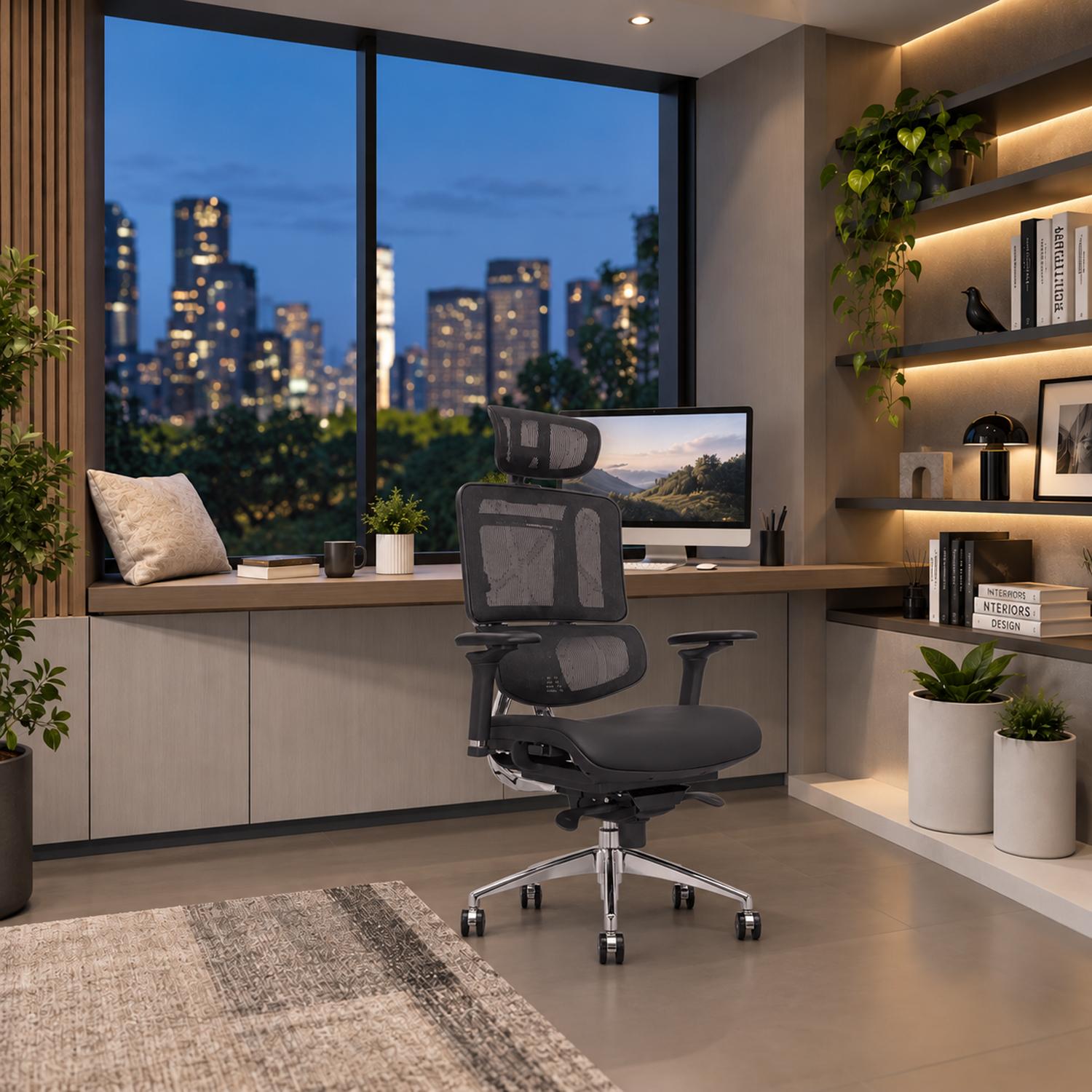 SILLA ERGONÓMICA MADRID PREMIUM 7D NEGRO OFIDEAS - 5