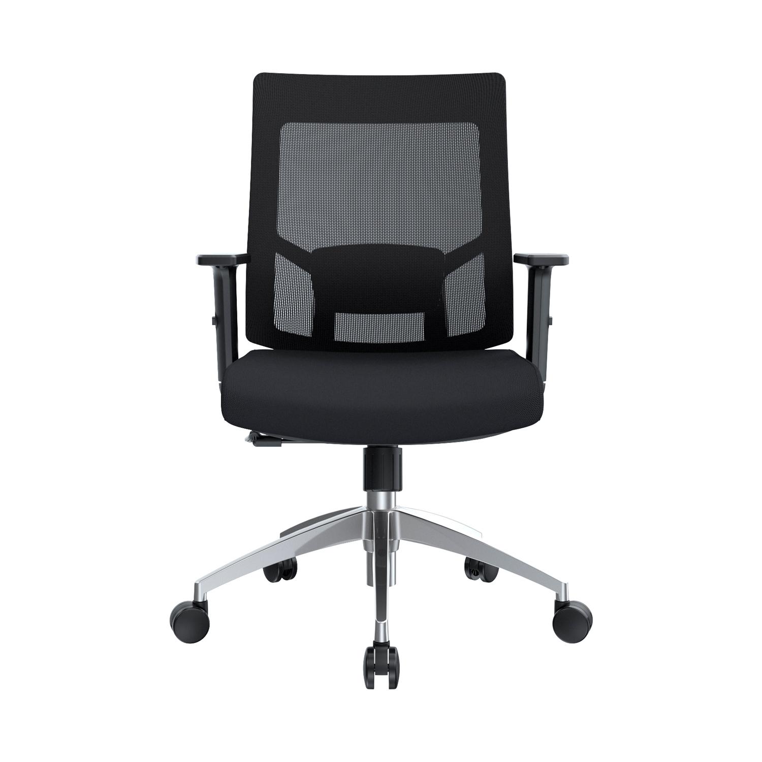 SILLA ERGONÓMICA RADIUS BASCULANTE BRAZOS 3D ALUMINIO NEGRO OFIDEAS - 2