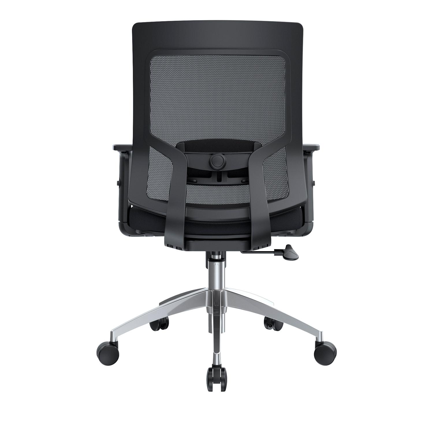 SILLA ERGONÓMICA RADIUS BASCULANTE BRAZOS 3D ALUMINIO NEGRO OFIDEAS - 4