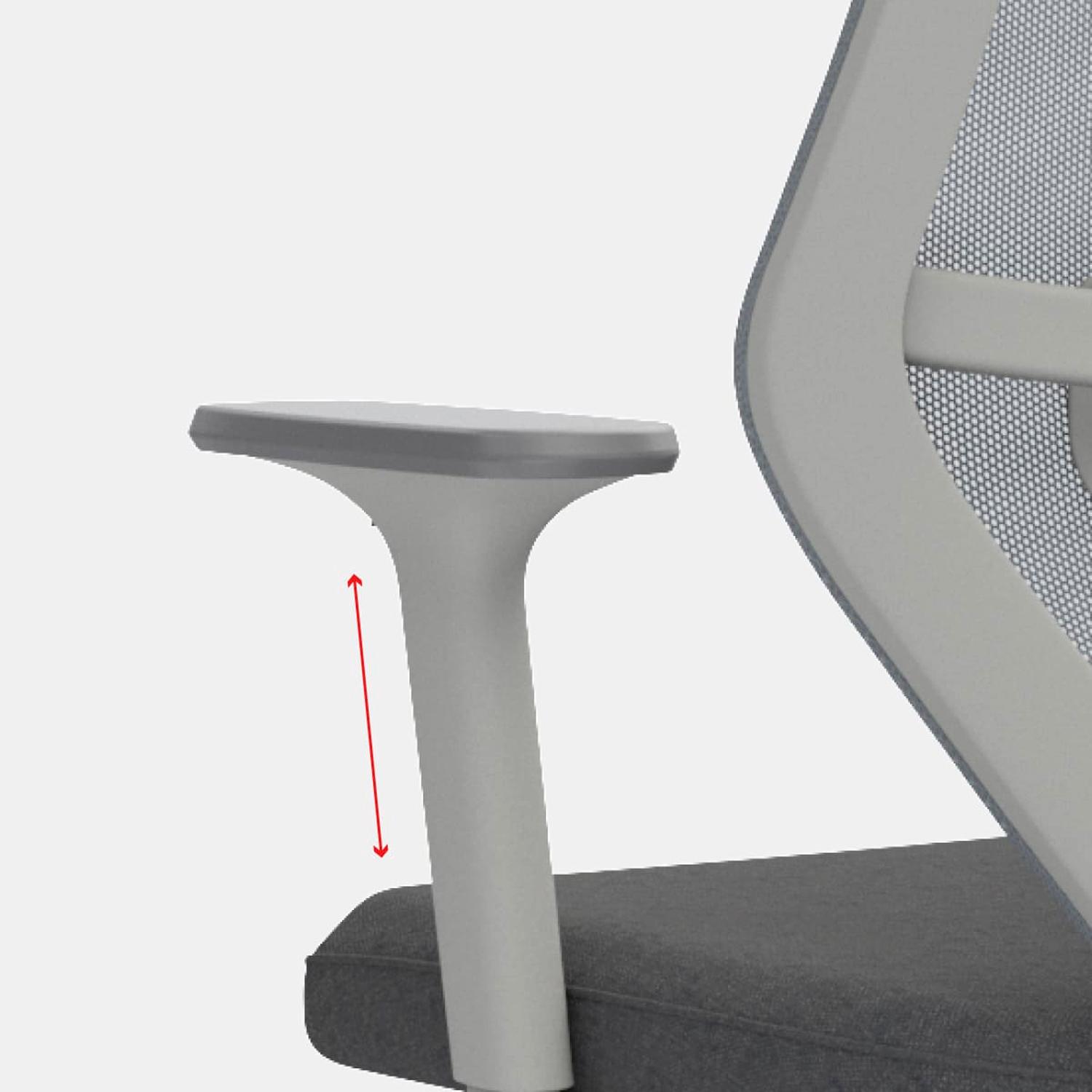 SILLA ERGONÓMICA ICON GERENTE ALUMINIO GRIS OFIDEAS - 5