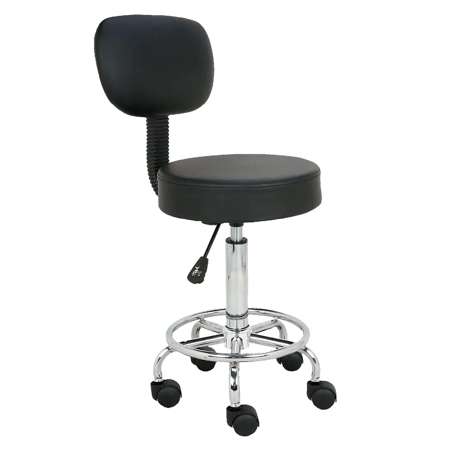 TABURETE WORK PREMIUM CON RESPALDAR NEGRO OFIDEAS - 1