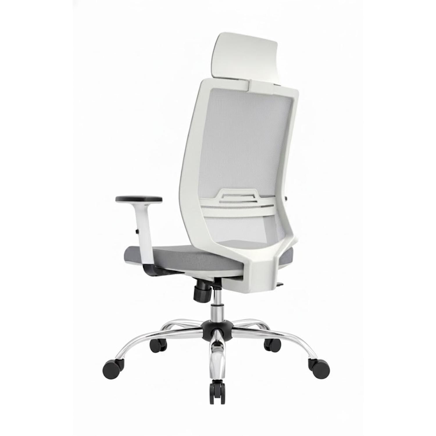 SILLA ERGONÓMICA AERON PRESIDENTE BRAZOS 1D CROMADO GRIS EB OFIDEAS - 5