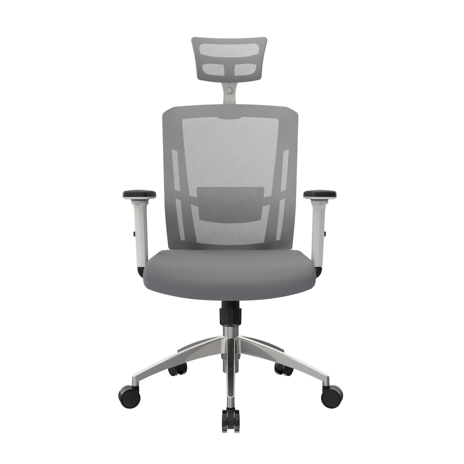 SILLA ERGONÓMICA DELPHI II PRESIDENTE SYNCRO BRAZOS 3D ALUMINIO GRIS OFIDEAS - 2