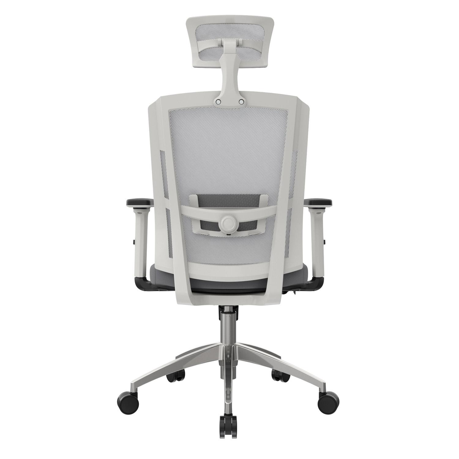 SILLA ERGONÓMICA DELPHI II PRESIDENTE SYNCRO BRAZOS 3D ALUMINIO GRIS OFIDEAS - 4