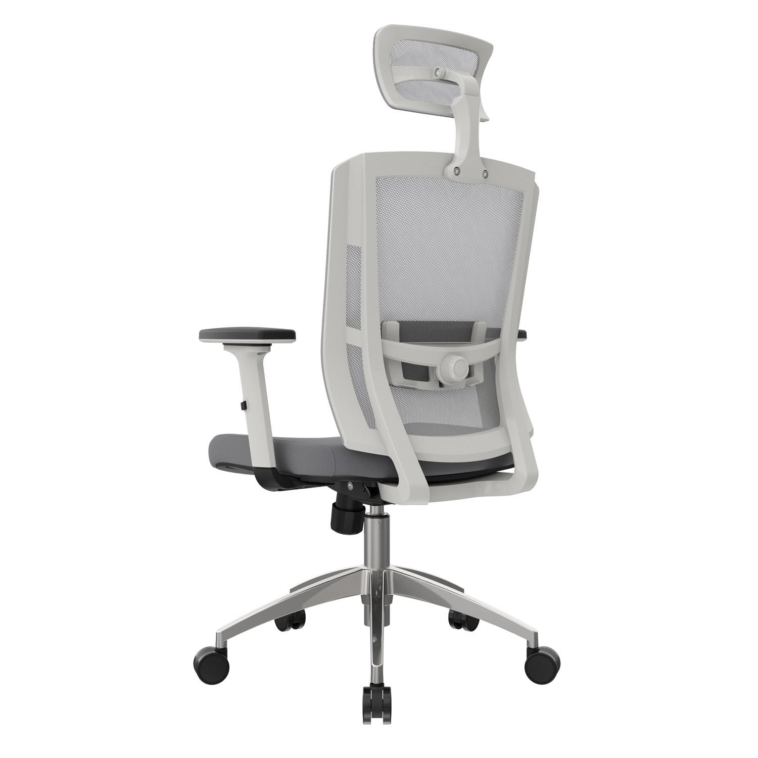 SILLA ERGONÓMICA DELPHI II PRESIDENTE SYNCRO BRAZOS 3D ALUMINIO GRIS OFIDEAS - 5
