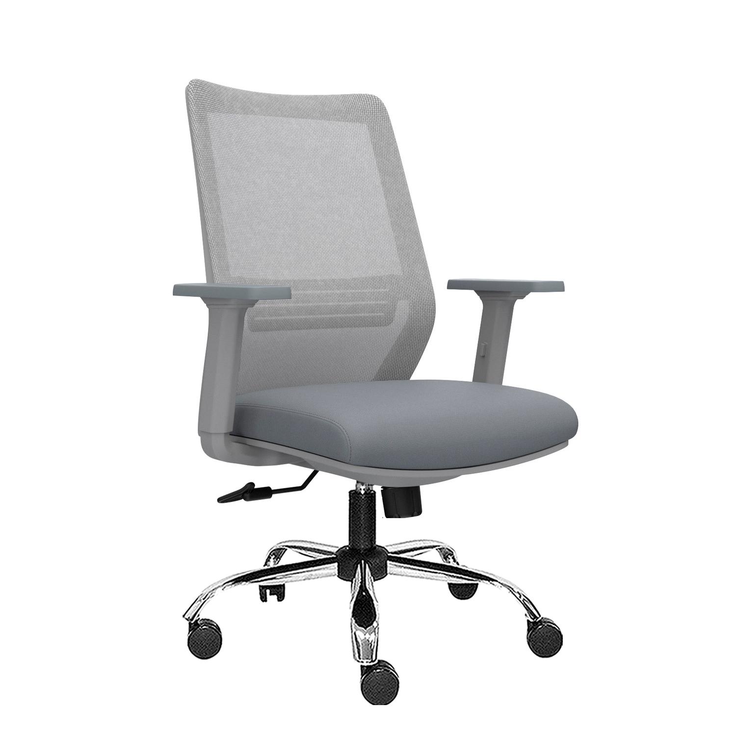 SILLA ERGONÓMICA MUSK GERENTE CROMADA GRIS OFIDEAS - 1