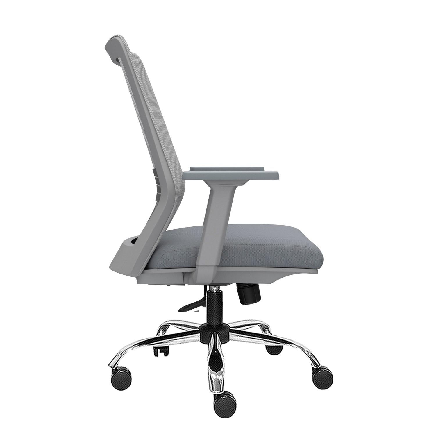 SILLA ERGONÓMICA MUSK GERENTE CROMADA GRIS OFIDEAS - 2