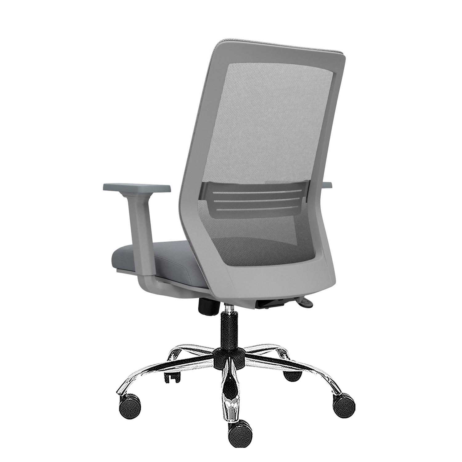 SILLA ERGONÓMICA MUSK GERENTE CROMADA GRIS OFIDEAS - 4