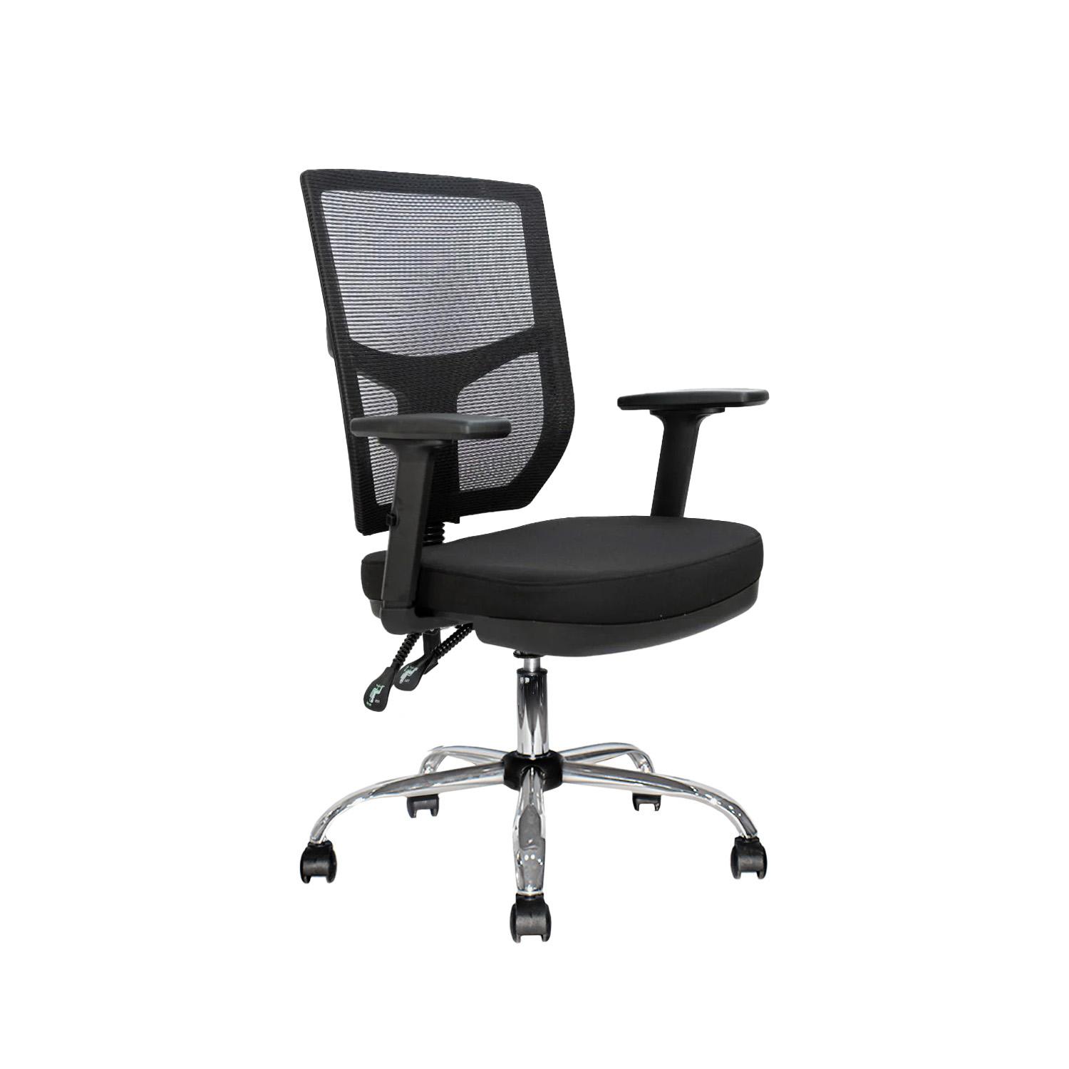 SILLA RECLINABLE FONE AR NEGRO CROMO OFIDEAS - 1