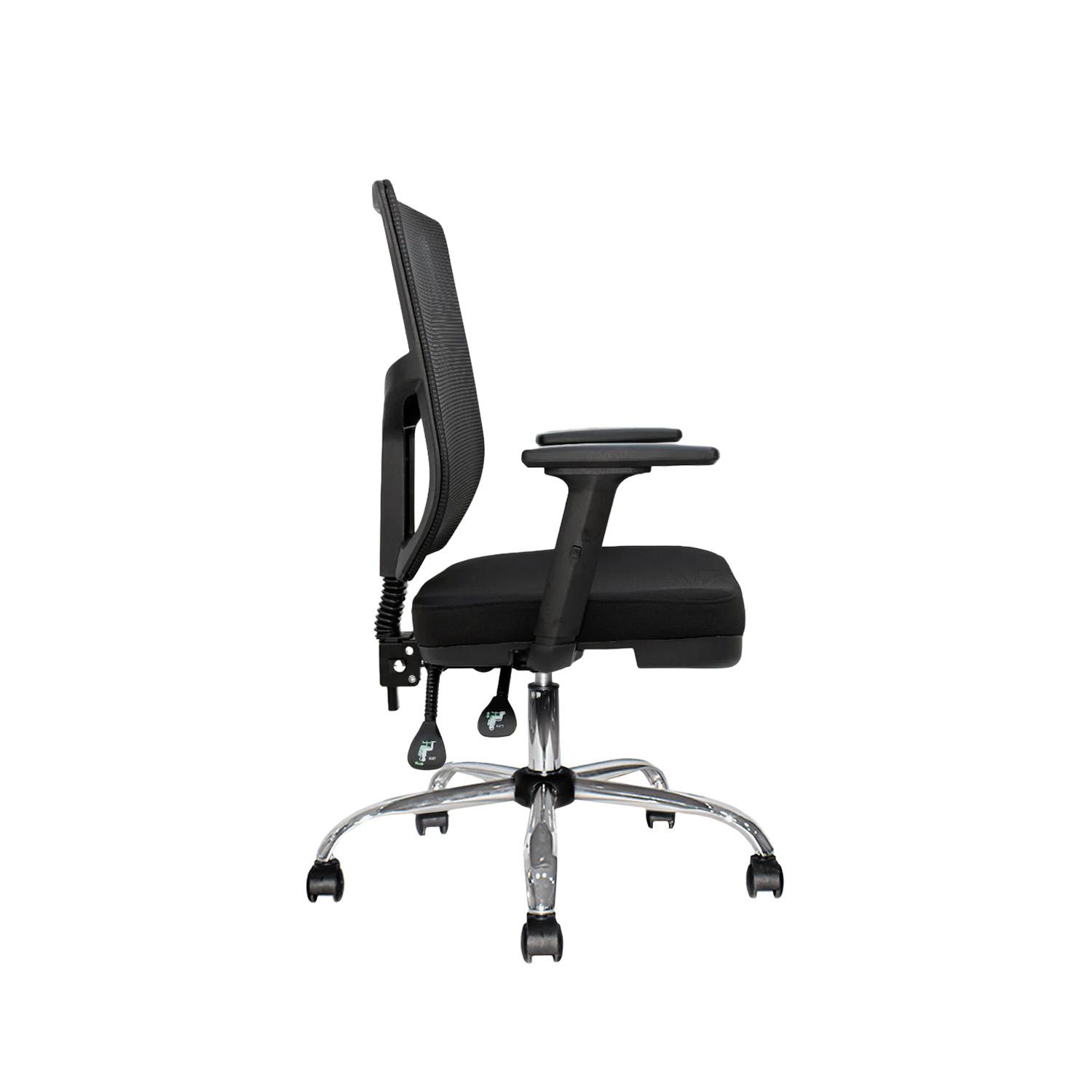 SILLA RECLINABLE FONE AR NEGRO CROMO OFIDEAS - 3