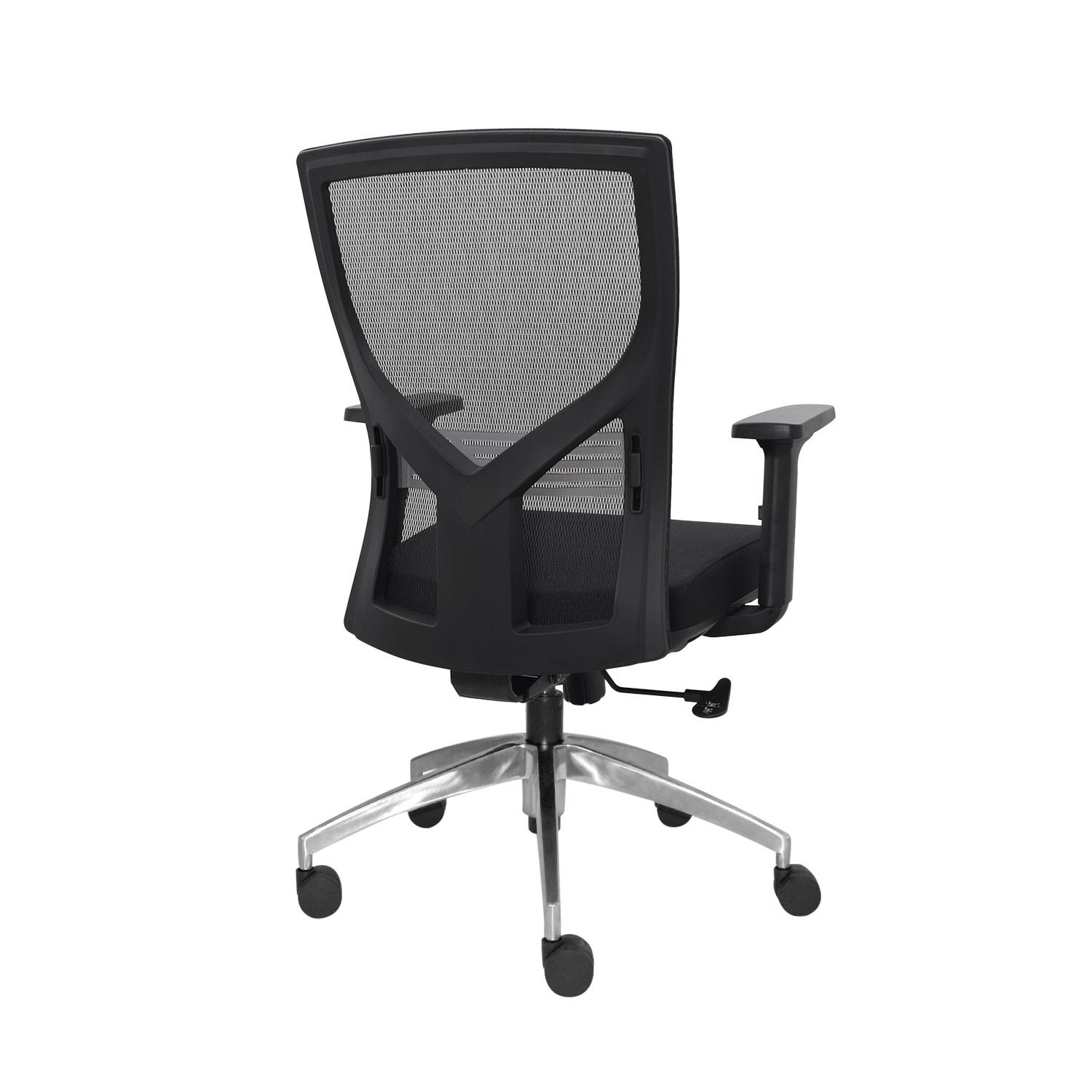 SILLA ERGONÓMICA TOM GERENTE ALUMINIO NEGRO 1D OFIDEAS - 4