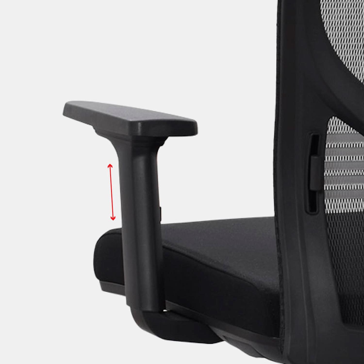 SILLA ERGONÓMICA TOM GERENTE CROMADA NEGRO 1D OFIDEAS - 4