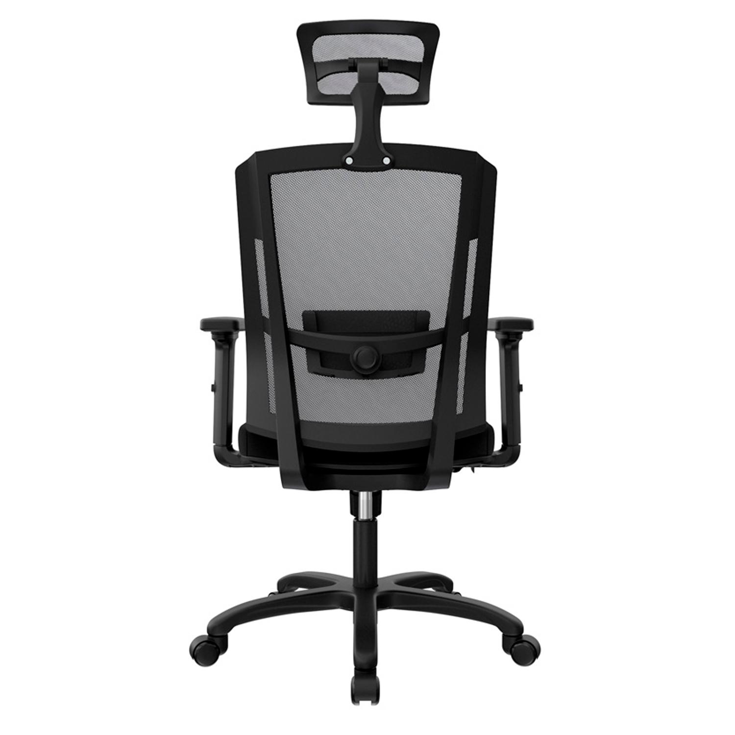 SILLA ERGONÓMICA DELPHI II PRESIDENTE BASCULANTE 1D NYLON NEGRO OFIDEAS - 4