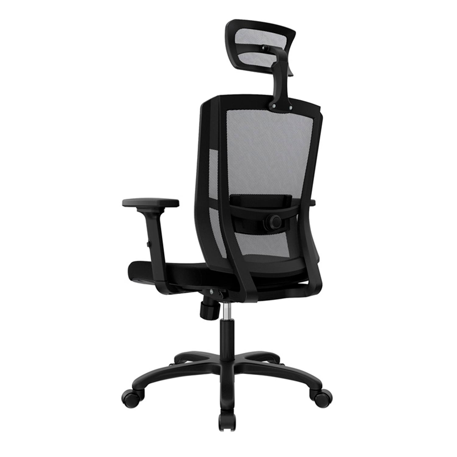 SILLA ERGONÓMICA DELPHI II PRESIDENTE BASCULANTE 1D NYLON NEGRO OFIDEAS - 5