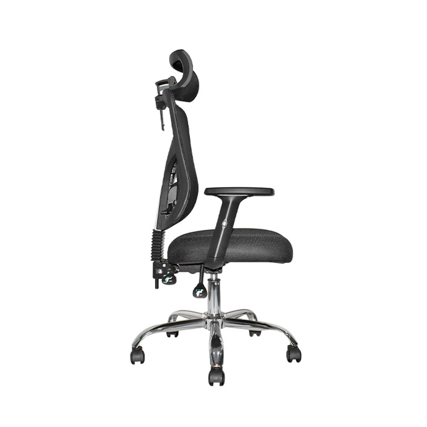 SILLA ERGONÓMICA FONE ULTRA PRESIDENTE CROMADO NEGRO TE OFIDEAS - 3