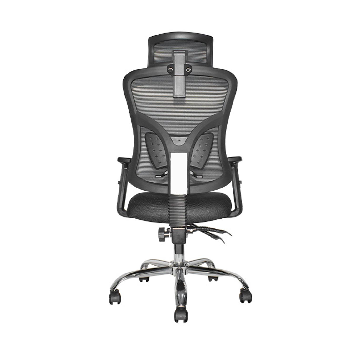SILLA ERGONÓMICA FONE ULTRA PRESIDENTE CROMADO NEGRO TE OFIDEAS - 4