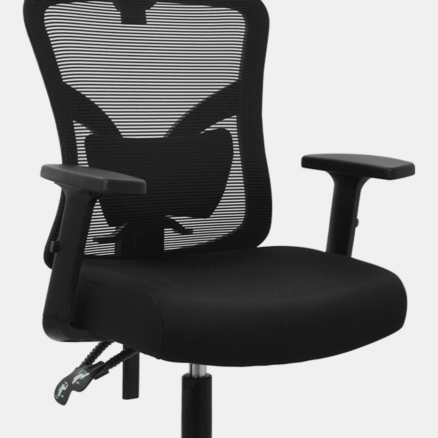 SILLA ERGONÓMICA FONE ULTRA PRESIDENTE CROMADO NEGRO TE OFIDEAS - 6