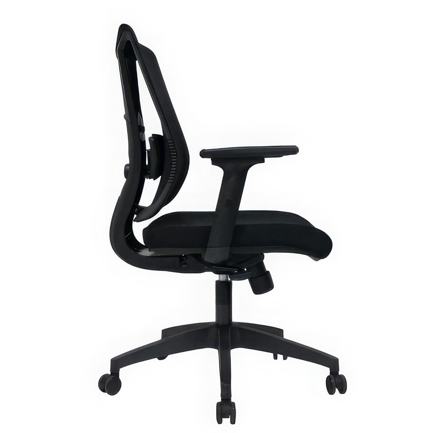 SILLA ERGONÓMICA NAVY GERENTE SYNCRO BRAZOS 3D NYLON NEGRO OFIDEAS - 3