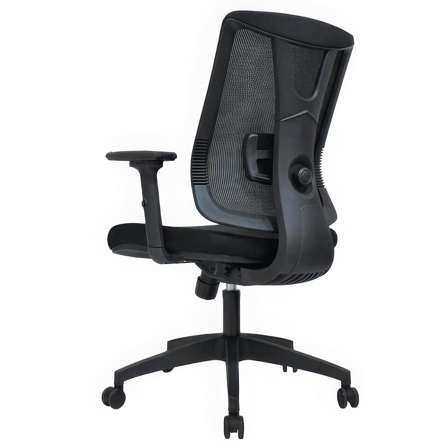 SILLA ERGONÓMICA NAVY GERENTE SYNCRO BRAZOS 3D NYLON NEGRO OFIDEAS - 5