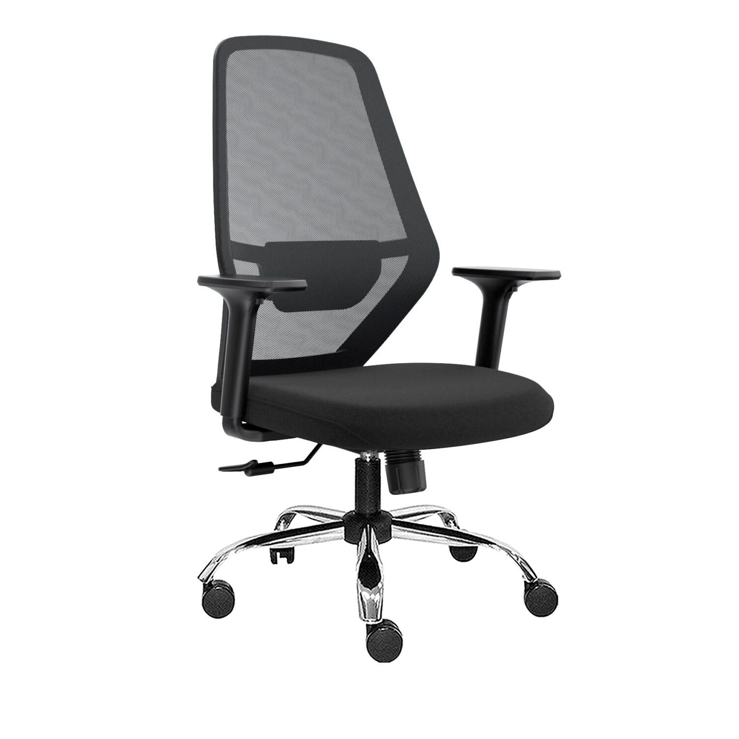 SILLA ERGONÓMICA ICON GERENTE CROMADO NEGRO OFIDEAS - 1
