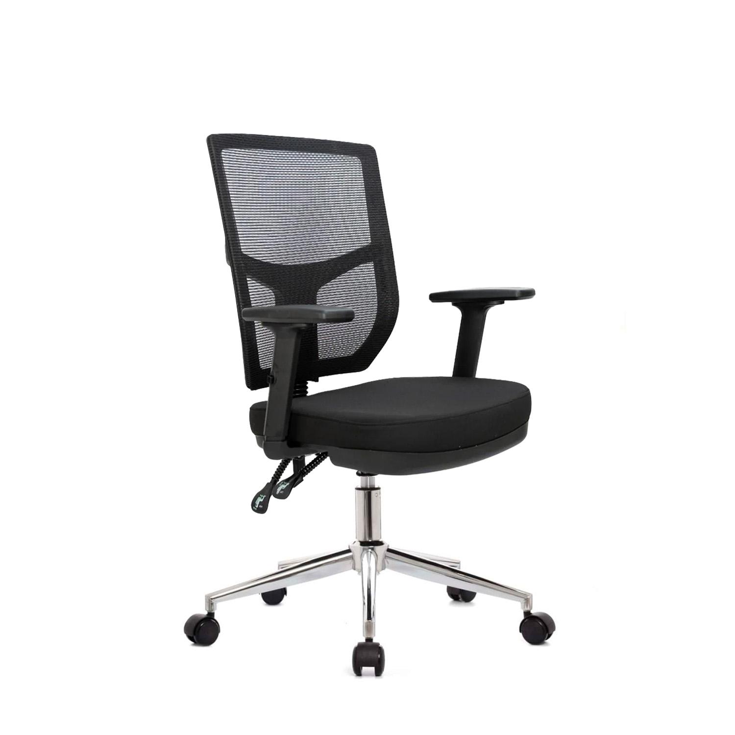 SILLA RECLINABLE FONE AR NEGRO CROMADO EUROPA OFIDEAS - 1