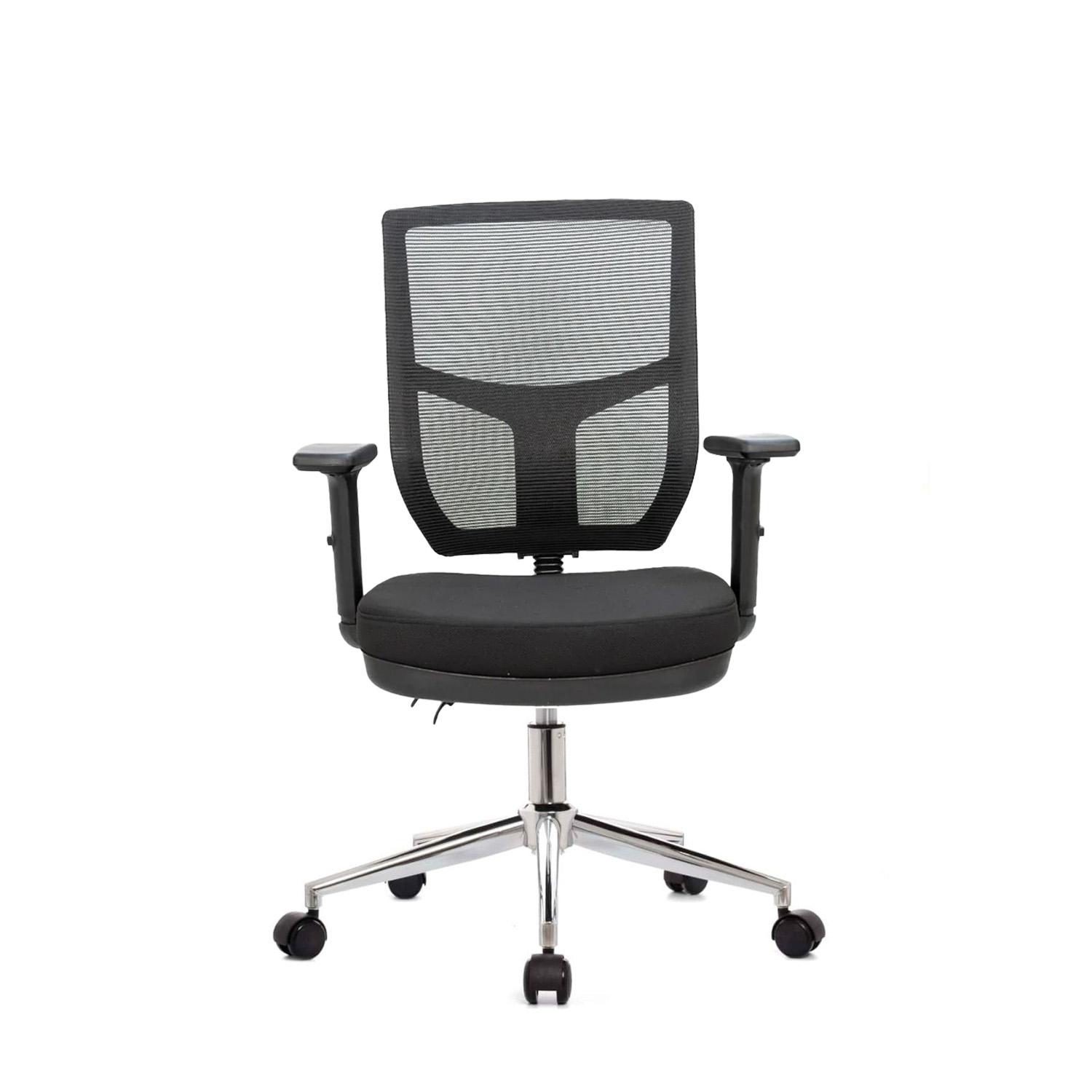 SILLA RECLINABLE FONE AR NEGRO CROMADO EUROPA OFIDEAS - 2