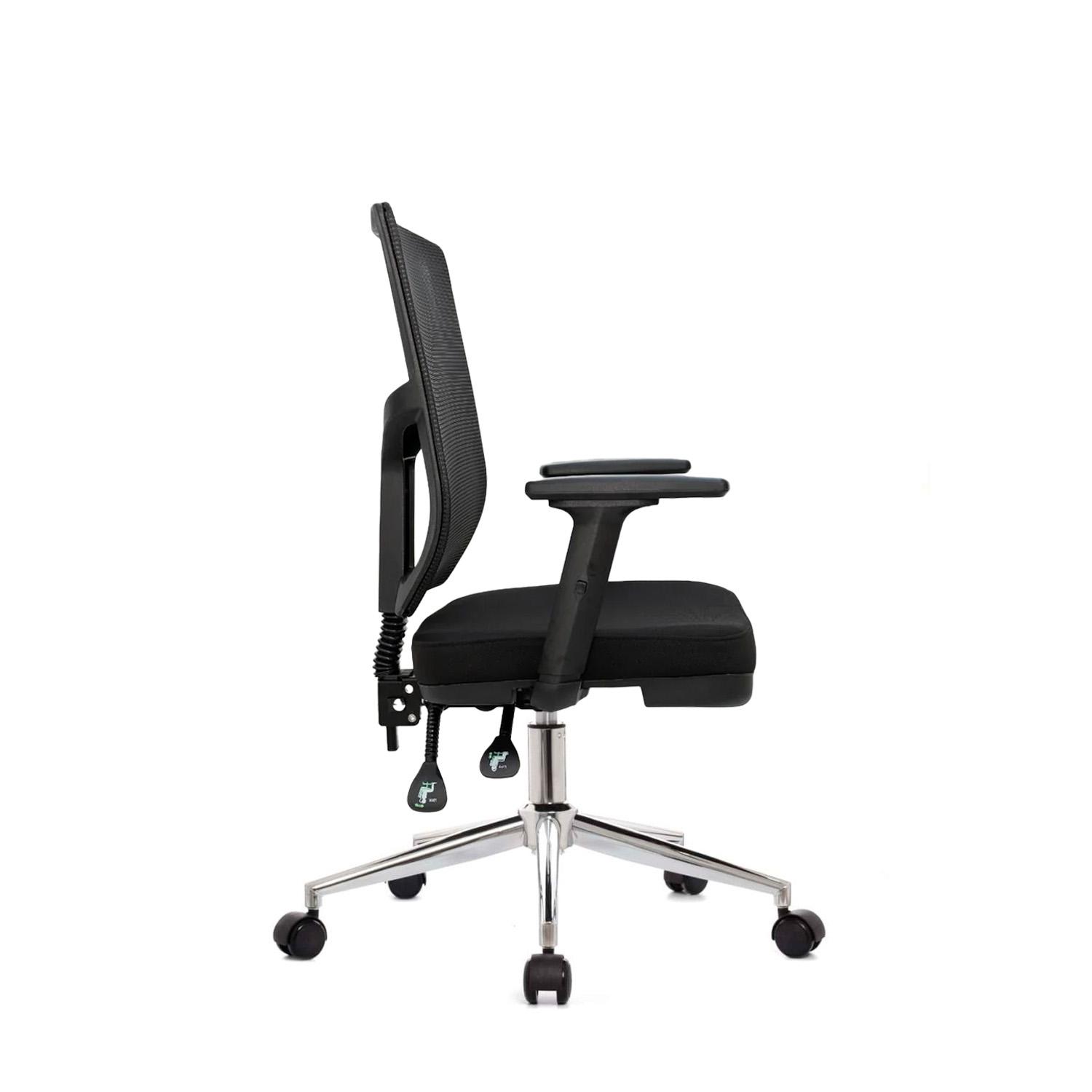SILLA RECLINABLE FONE AR NEGRO CROMADO EUROPA OFIDEAS - 3