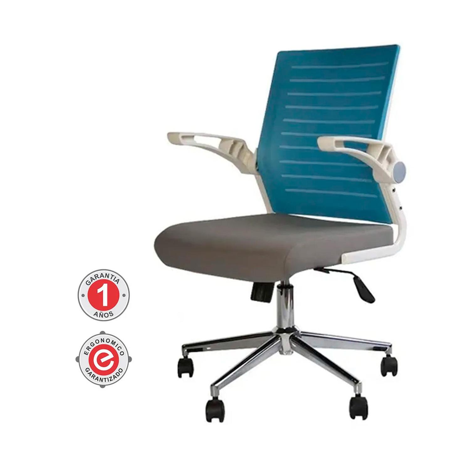 SILLA ERGONÓMICA ZEUS PREMIUM CELESTE OFIDEAS - 3