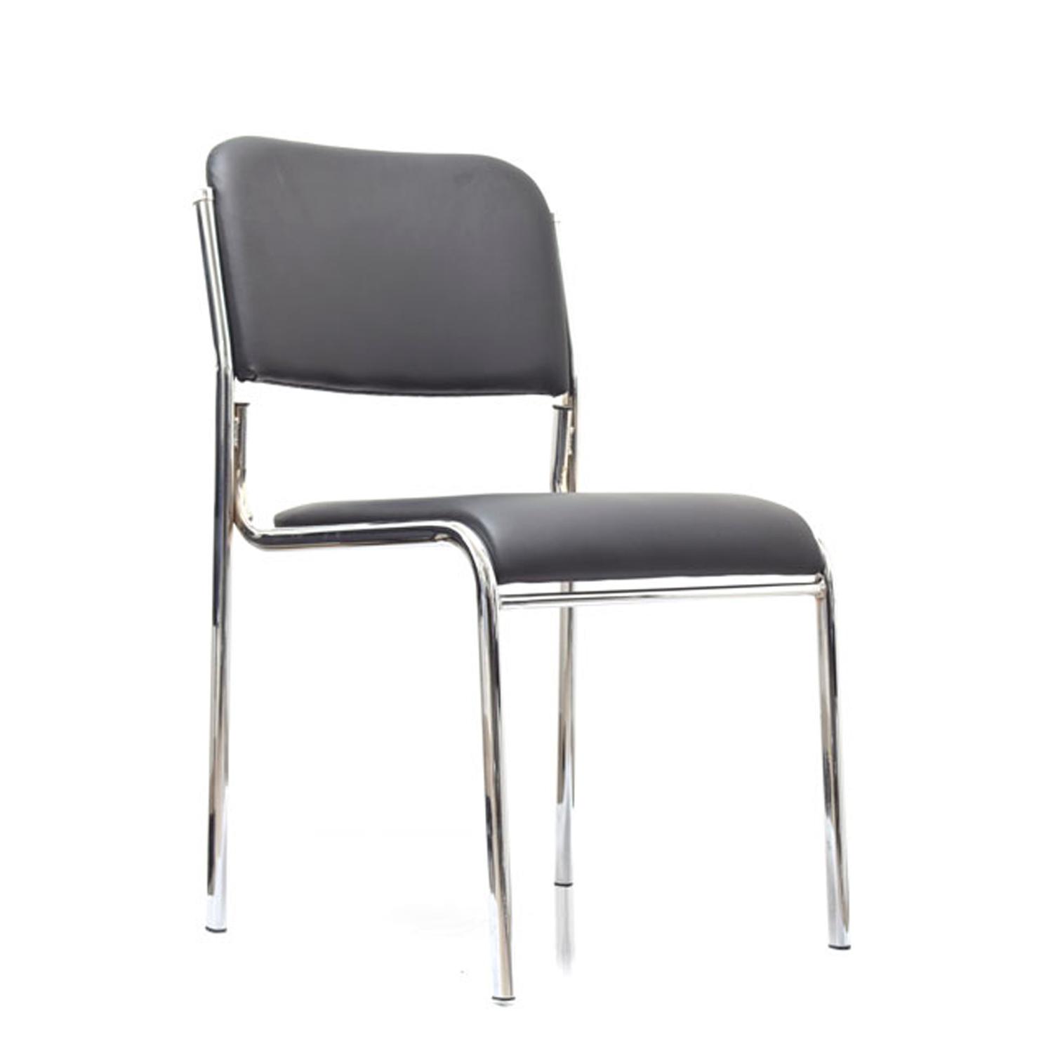 SILLA FIJA LOFT CUERO NEGRO OFIDEAS - 1