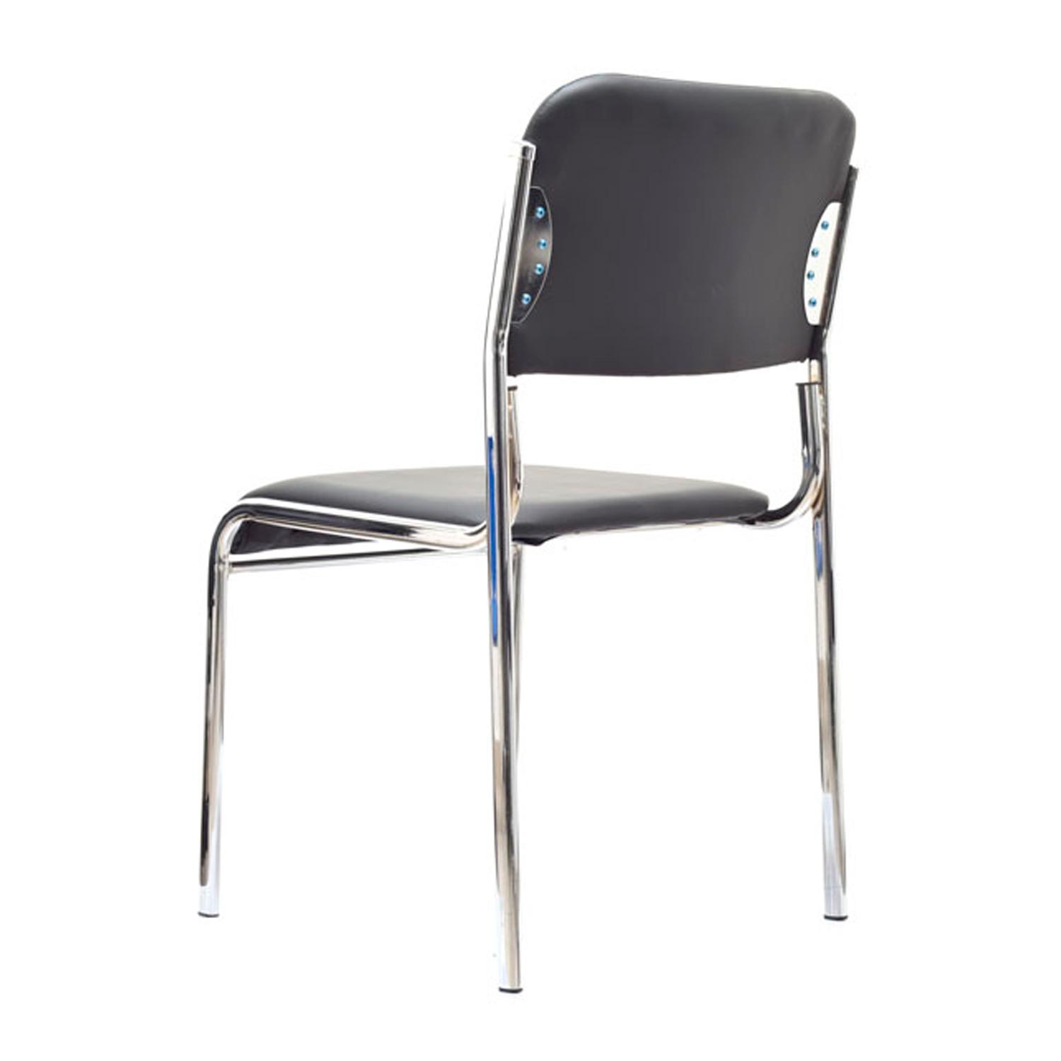SILLA FIJA LOFT CUERO NEGRO OFIDEAS - 4
