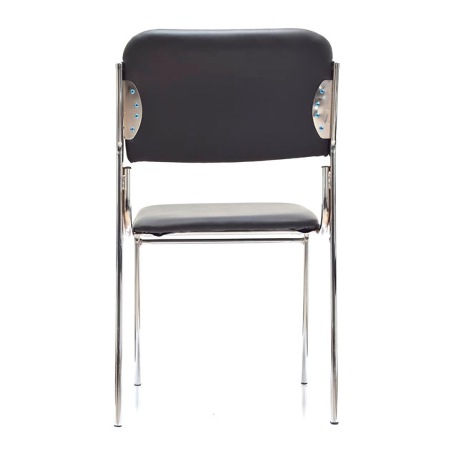 SILLA FIJA LOFT CUERO NEGRO OFIDEAS - 5